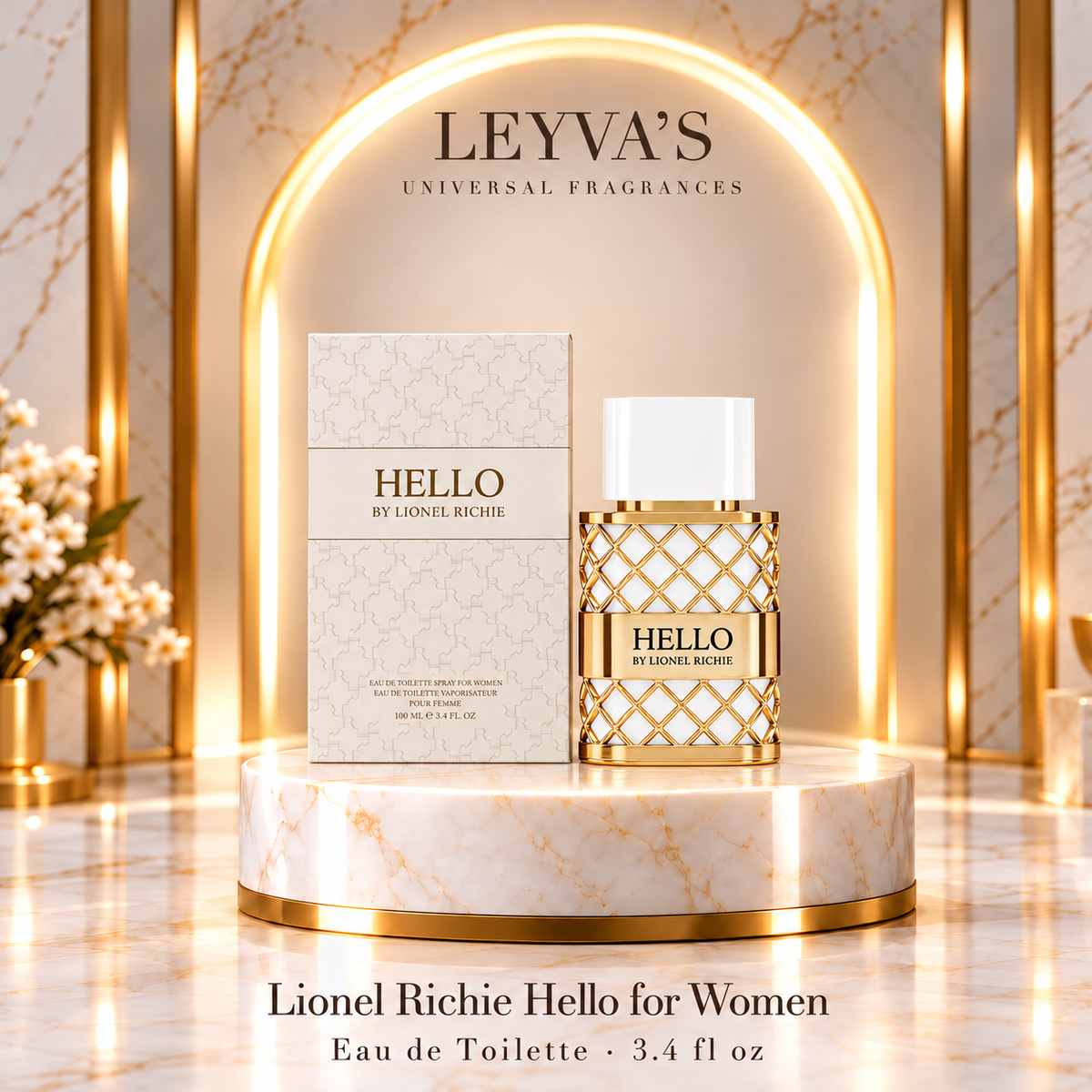 Lionel Richie Hello for Women – Eau de Toilette – 3.4 fl oz