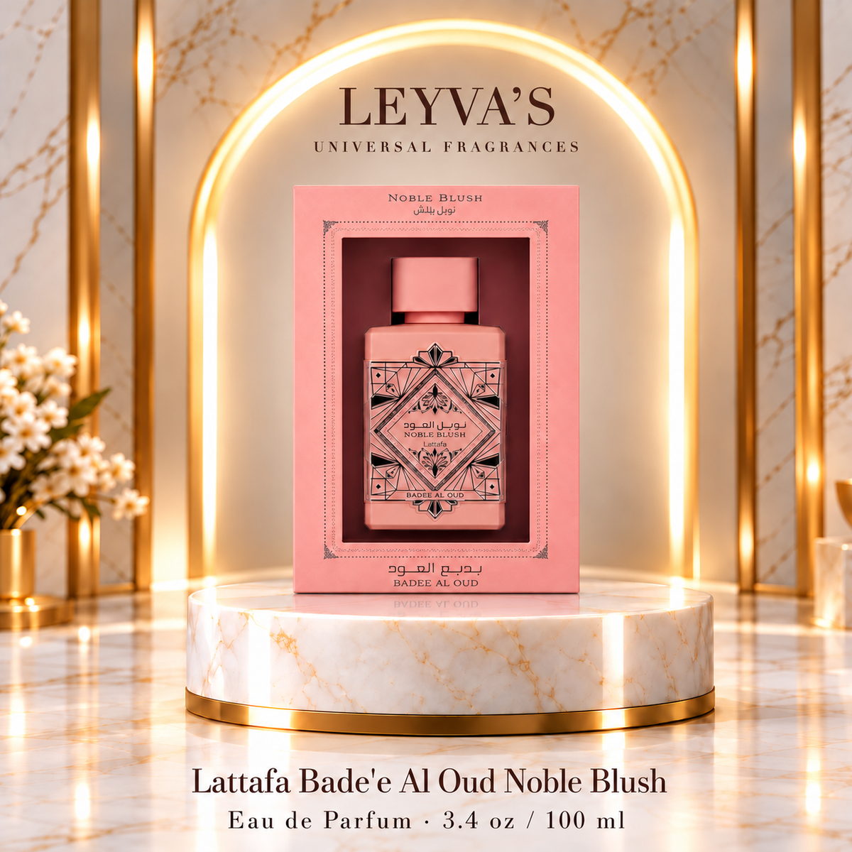 Lattafa Bade'e Al Oud Noble Blush - Eau de Parfum - 3.4 oz / 100 ml