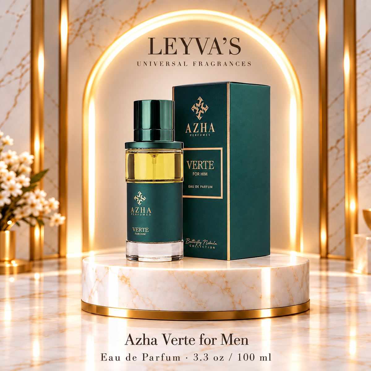 Azha Verte for Men - Eau de Parfum - 3.3 oz / 100 ml