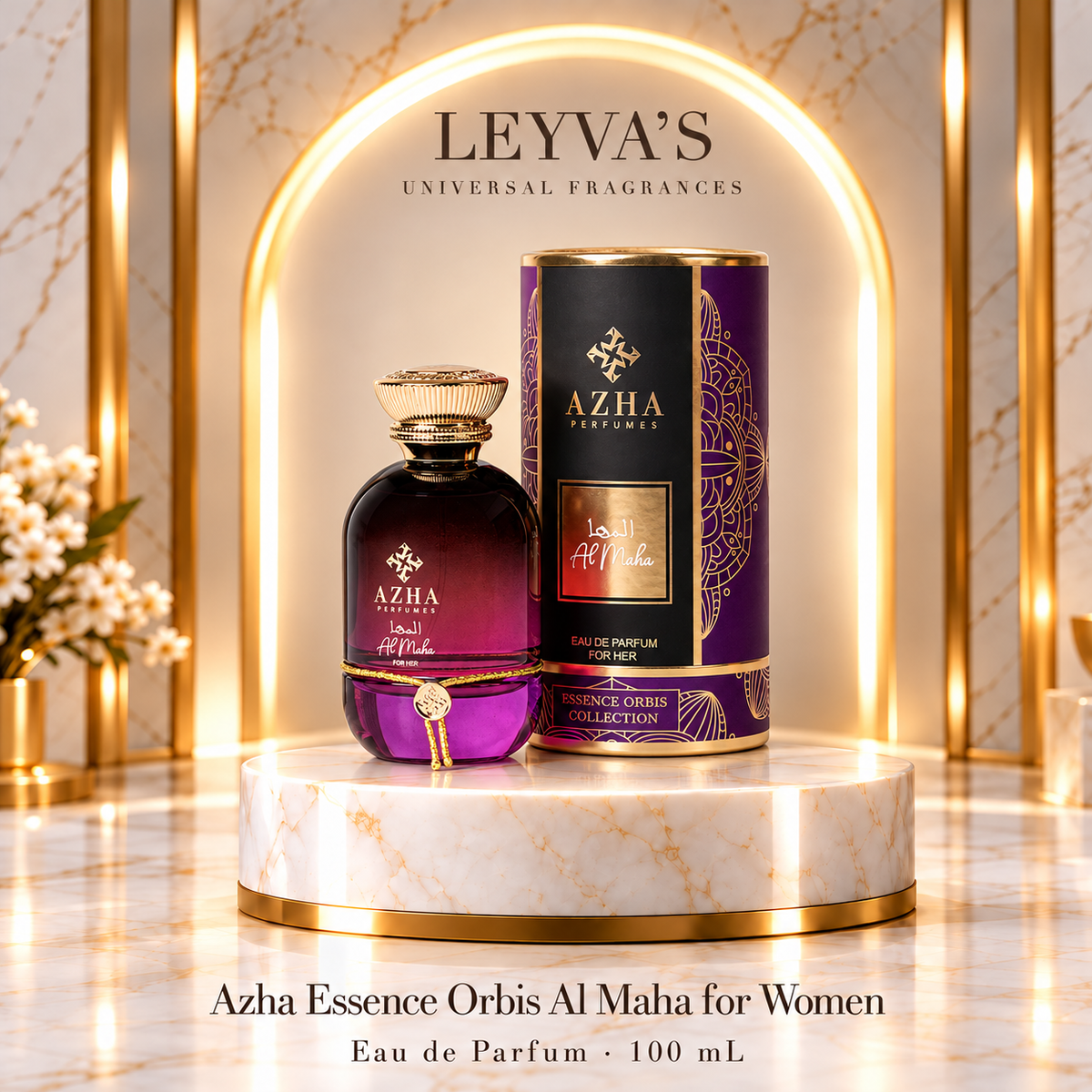 Azha Essence Orbis Al Maha for Women – Eau de Parfum – 100 mL