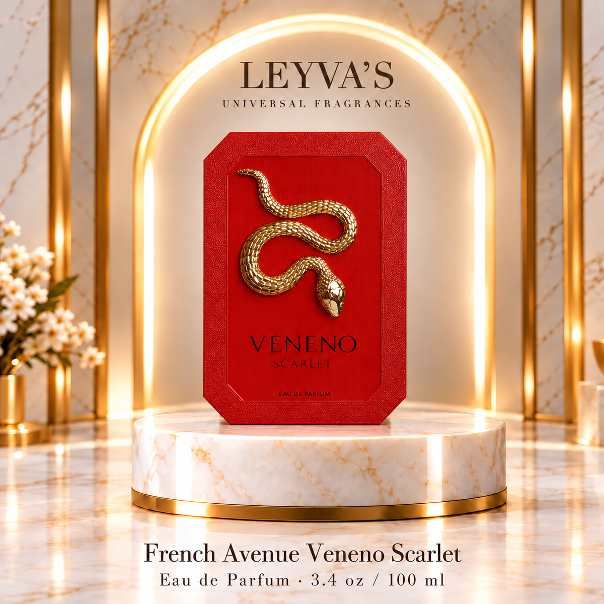 French Avenue Veneno Scarlet EDP For Women and Men 3.4 Fl Oz/100ml