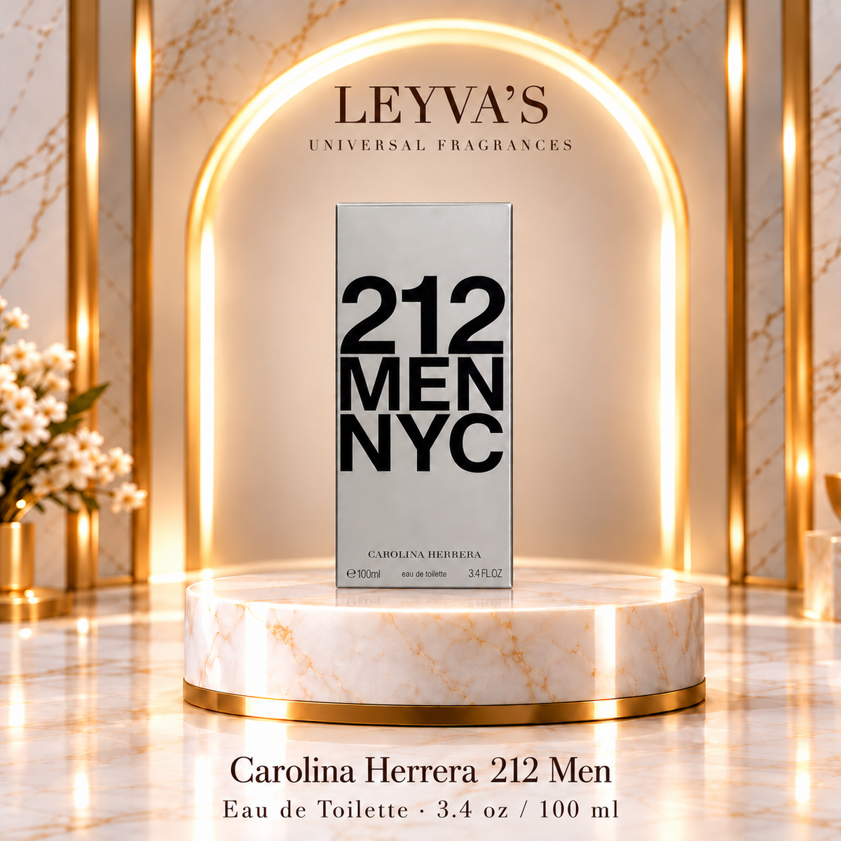 Carolina Herrera 212 Men - Eau de Toilette - 3.4 oz / 100 ml