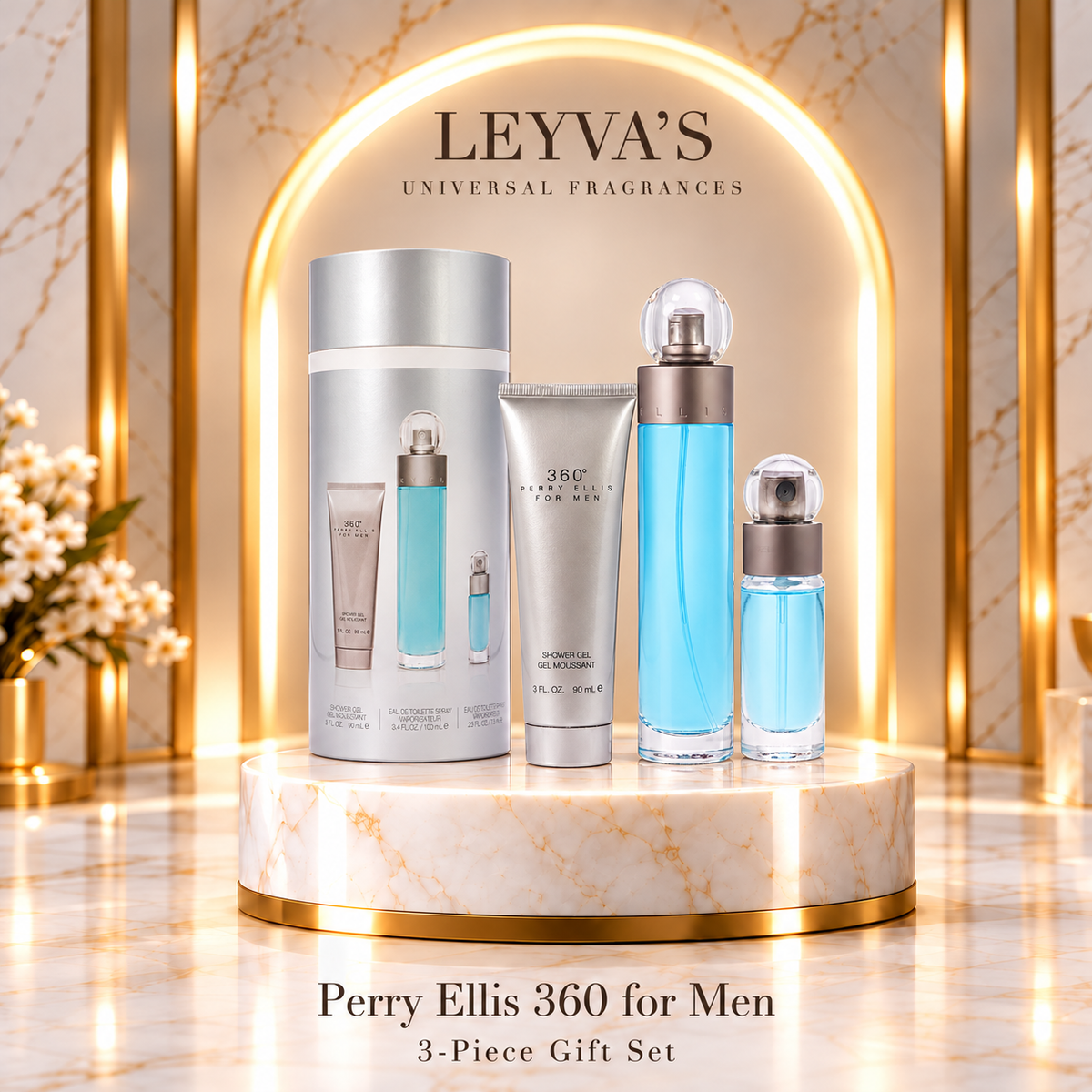 Perry Ellis 360 for Men – 3-Piece Gift Set