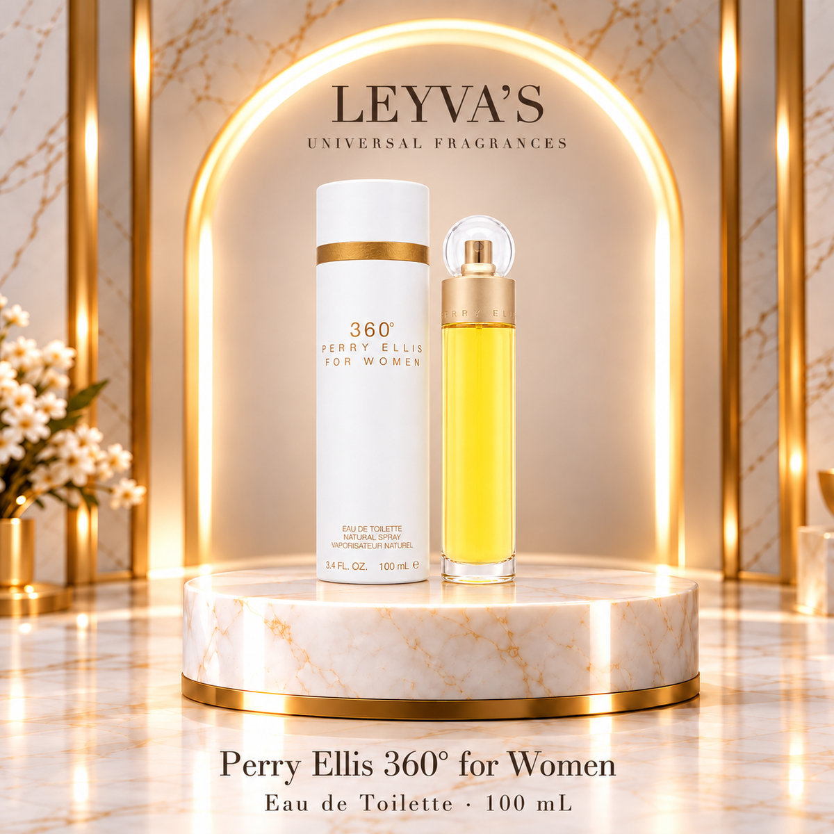 Perry Ellis 360° para mujer – Eau de Toilette en vaporizador – 100 mL