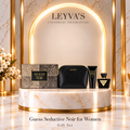 Guess Seductive Noir for Women - 4-Piece Gift Set — producto y pedestal