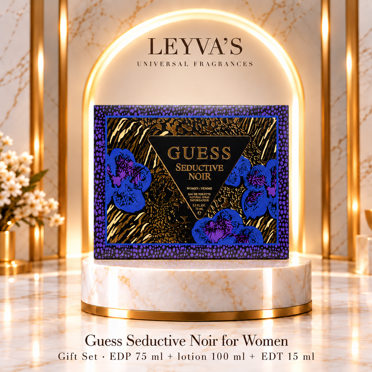 Guess Seductive Noir for Women - 4-Piece Gift Set