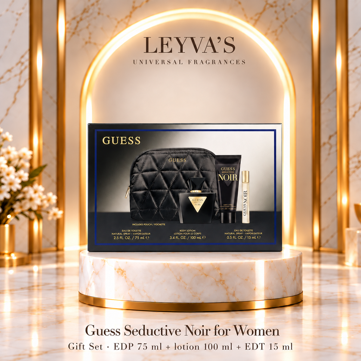 Guess Seductive Noir for Women - 4-Piece Gift Set