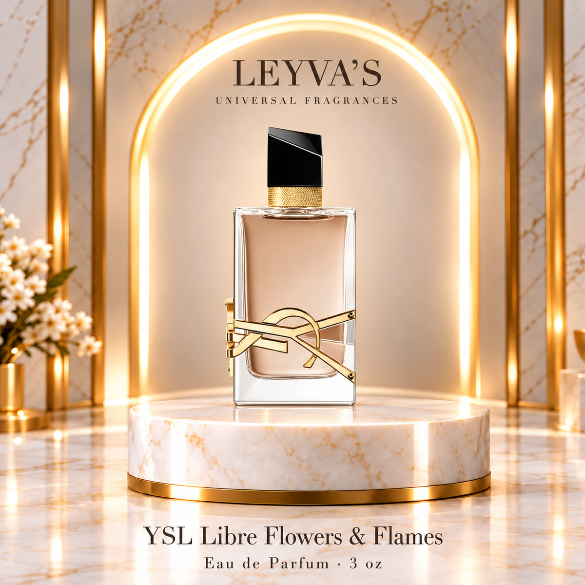 Libre Flowers And Flames, de Yves Saint Laurent — para mujer - 3 oz Eau de Parfum en vaporizador