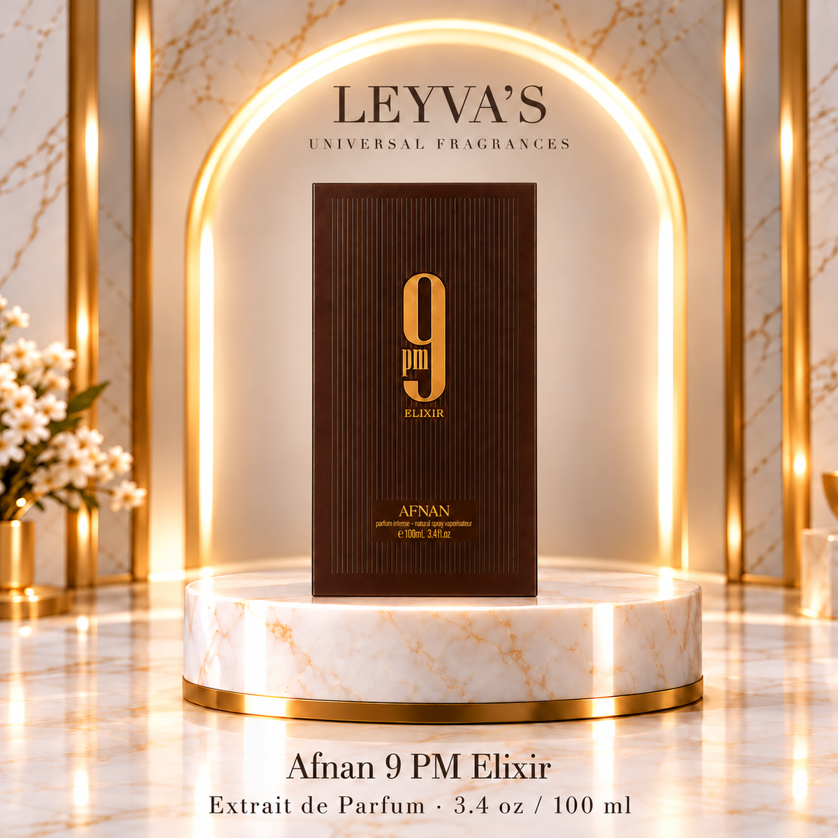 Afnan 9 PM Elixir - Extrait de Parfum - 3.4 oz / 100 ml