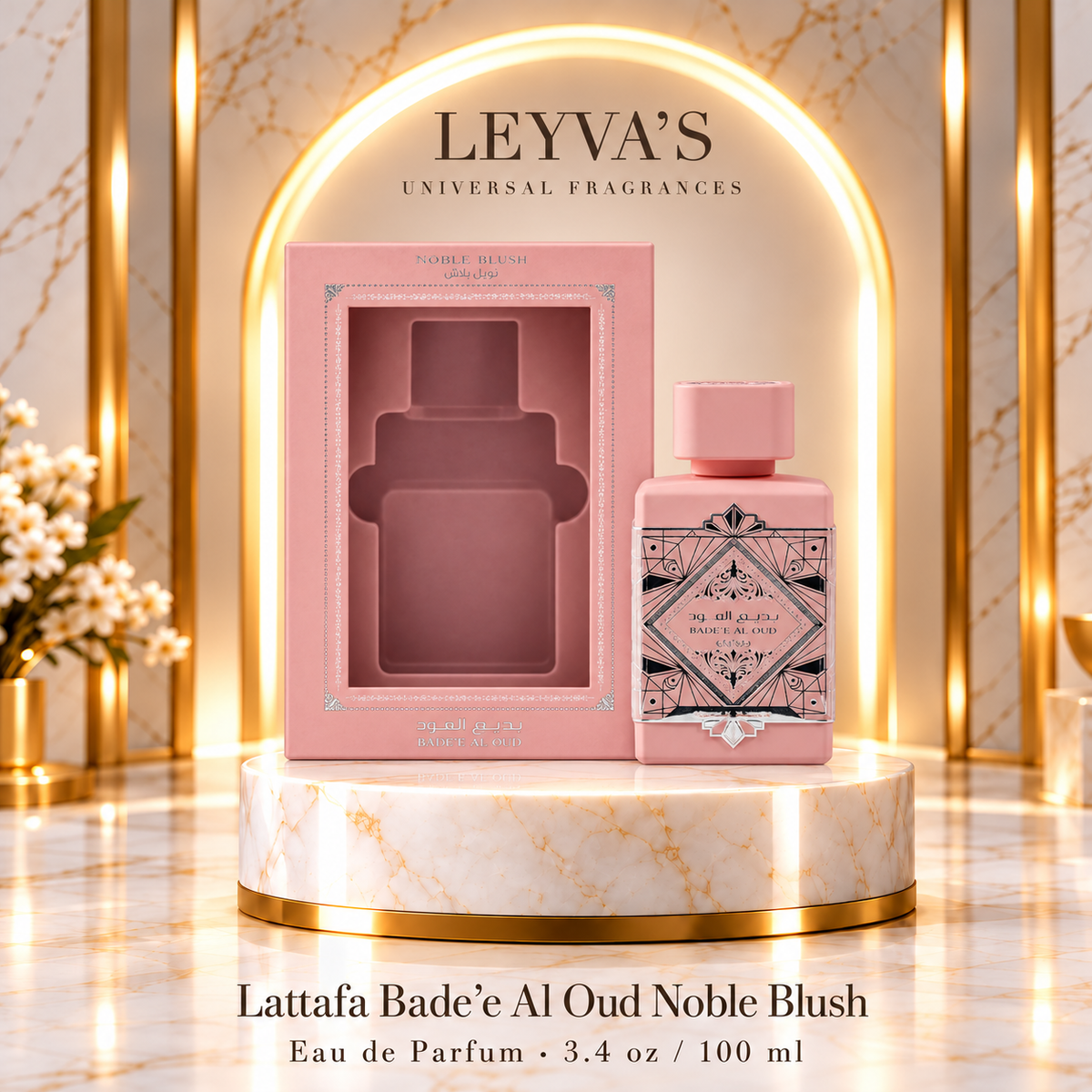 Lattafa Bade'e Al Oud Noble Blush - Eau de Parfum - 3.4 oz / 100 ml