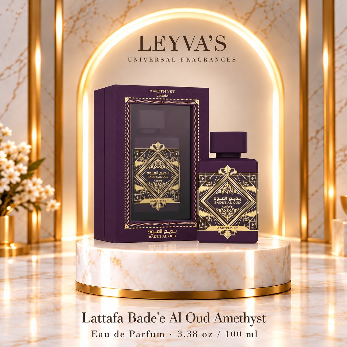 Lattafa Bade'e Al Oud Amethyst - Eau de Parfum - 3.38 oz / 100 ml