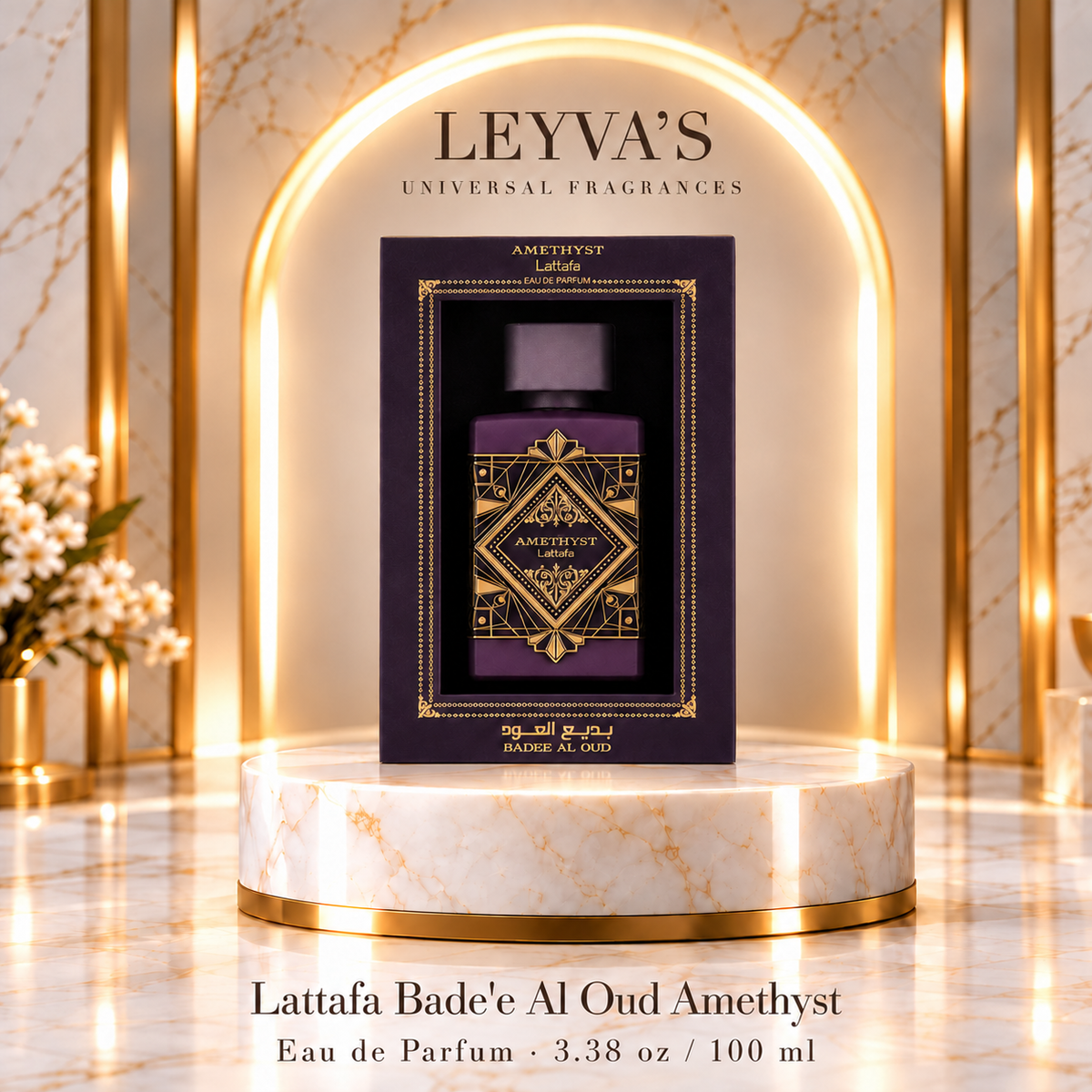 Lattafa Bade'e Al Oud Amethyst - Eau de Parfum - 3.38 oz / 100 ml