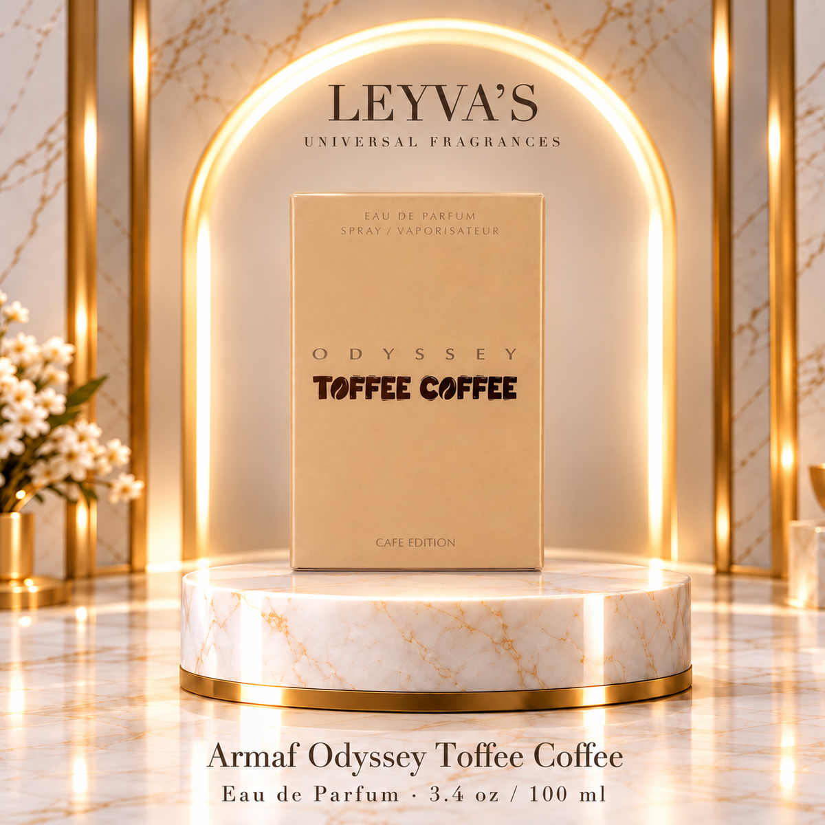 Odyssey - Toffee Coffee Cafe Edition by Armaf for Unisex - 3.4 oz EDP Spray
