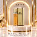Elizabeth Taylor White Diamonds - Eau de Toilette - 3.3 oz / 100 ml — producto y pedestal