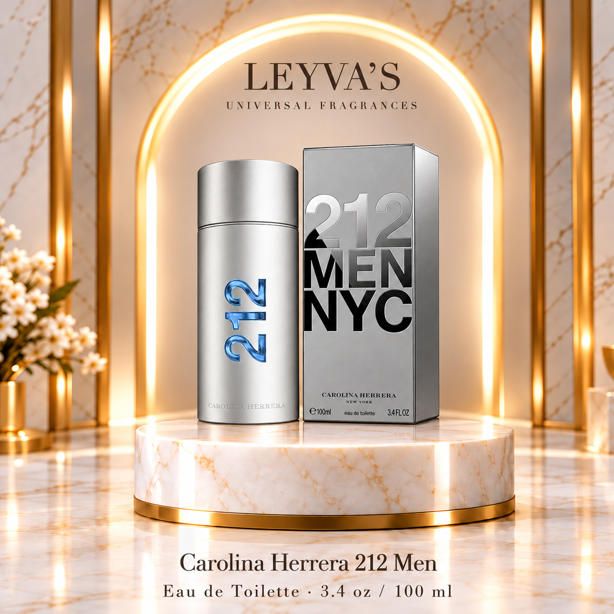 Carolina Herrera 212 Men - Eau de Toilette - 3.4 oz / 100 ml