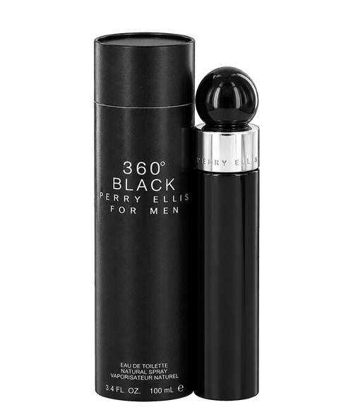 360 Black by Perry Ellis for Men - 3.4 oz EDT Spray
