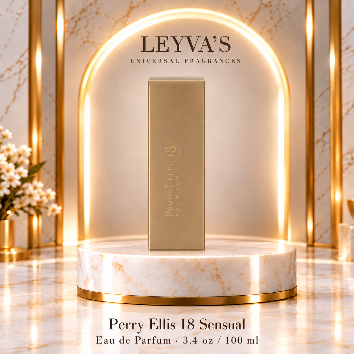 Perry Ellis 18 Sensual, de Perry Ellis — para mujer - 3.4 oz Eau de Parfum en vaporizador