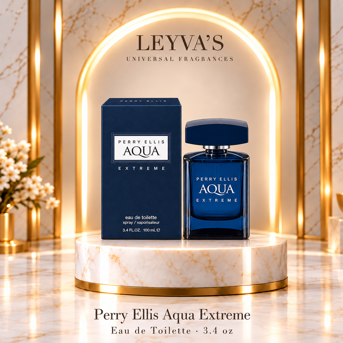 Perry Ellis Aqua Extreme, de Perry Ellis — para hombre - 3.4 oz Eau de Toilette en vaporizador