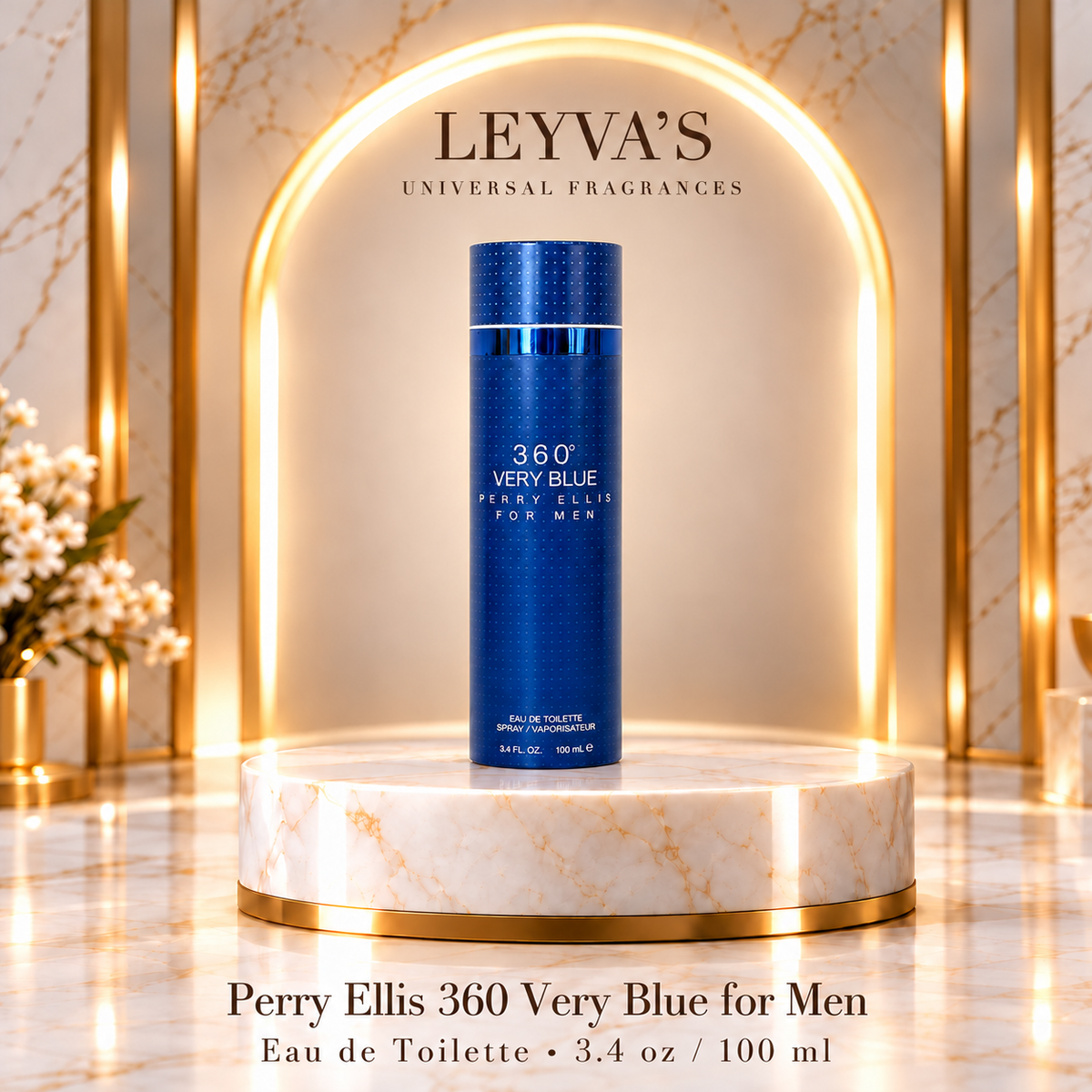 360 Very Blue by Perry Ellis for Men - 3.4 oz EDT Spray