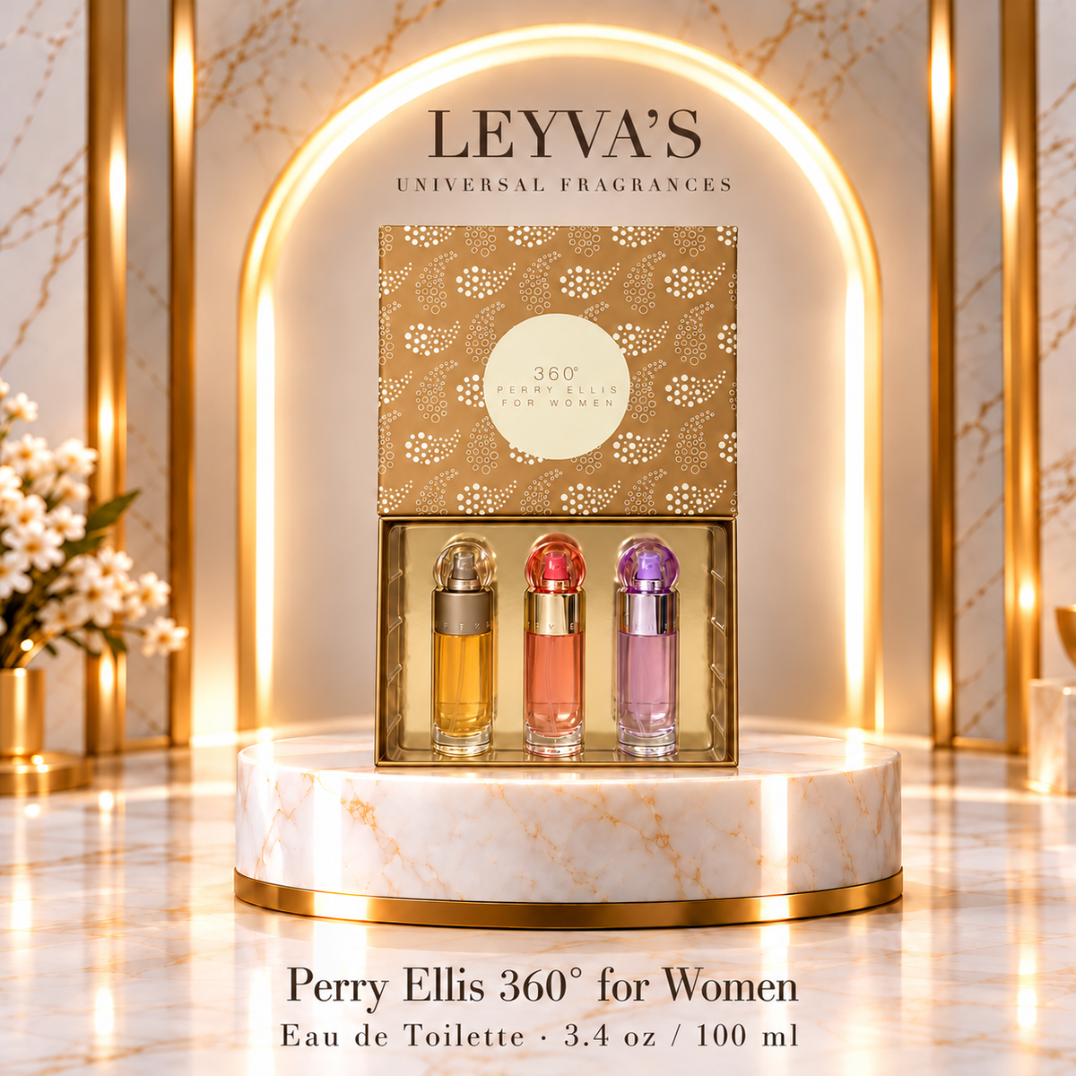 Perry Ellis 360° para mujer – Eau de Toilette en vaporizador – 100 mL