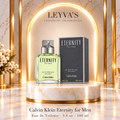 Calvin Klein Eternity for Men - Eau de Toilette - 3.4 oz / 100 ml — producto y pedestal