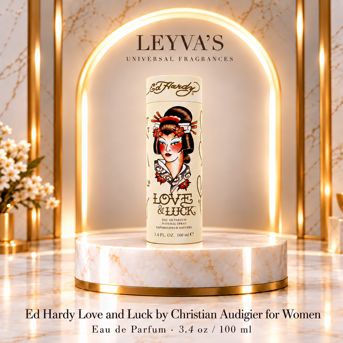 Ed Hardy Love and Luck by Christian Audigier for Women - 3.4 oz EDP Spray
