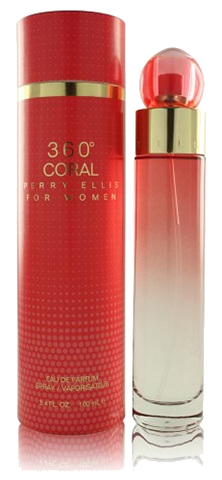 360 Coral by Perry Ellis for Women - 3.4 oz EDP Spray
