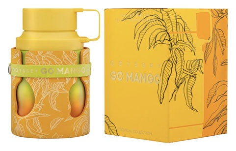 Armaf Odyssey Go Mango Tropical Collection – Fruity, Woody, Amber, Vanilla – Eau de Parfum Spray Long-Lasting Fragrance for Unisex, 3.4 Ounce / 100 ml