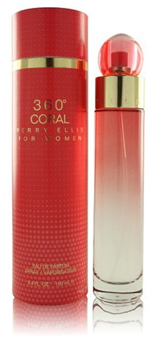 360 Coral by Perry Ellis for Women - 3.4 oz EDP Spray